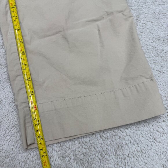 Nicole Millar NY Women's Wide Leg Beige Pants Front Patch Pockets, Size 8 - Picture 10 of 11